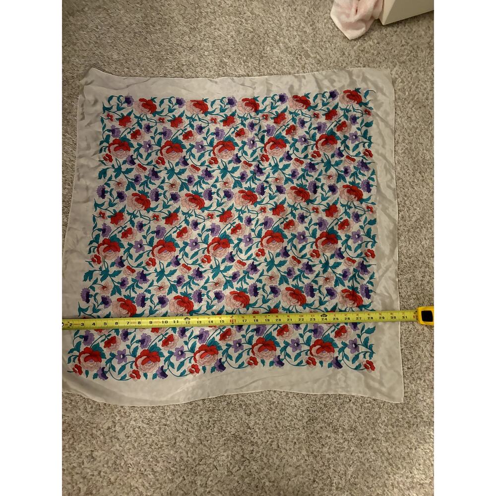 Vintage Square Floral 30.5" x 30.5" Scarf
